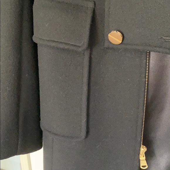 Designer Classic tailored pea coat Wool Trench Coat - Picture 9 of 13